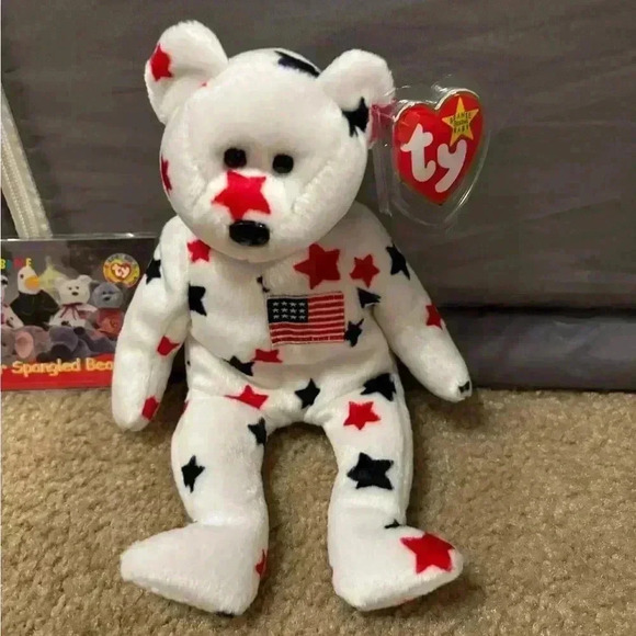 Ty Glory the Bear Plush Toy - 4188 With Card - Picture 7 of 8